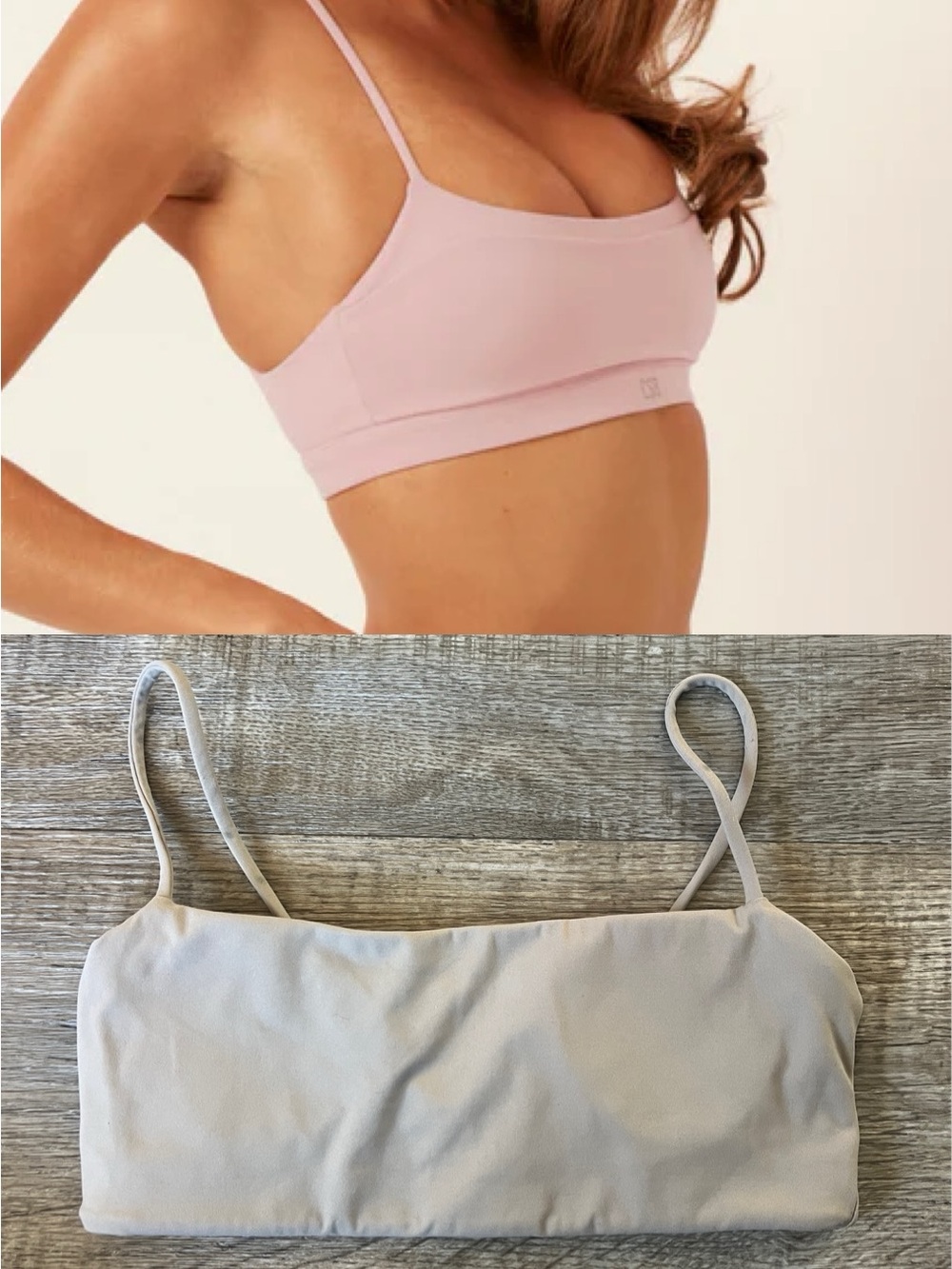 CSB Crop Shop Boutique Serenity Cropped Bralette in Light Taupe